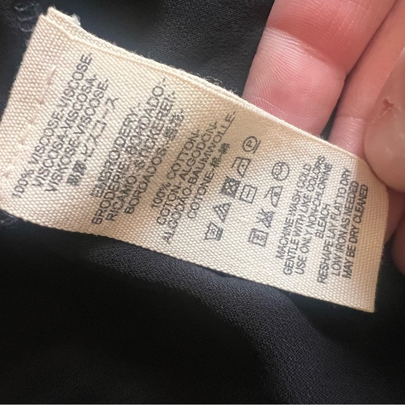 FREE PEOPLE Black Late Night Picnic
Embroidered Smock Mini Dress, Small - Picture 7 of 11